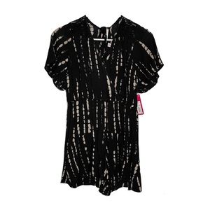 XHILARATION Womens Small Romper Jumper Shorts Hippie tie dye music festival.